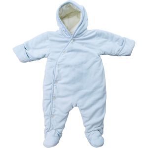 Ralph Lauren Baby Bunting Snow Suit 9 Months Button Up Blue Winter Pram Used